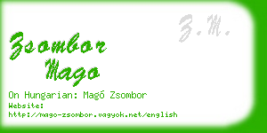 zsombor mago business card
